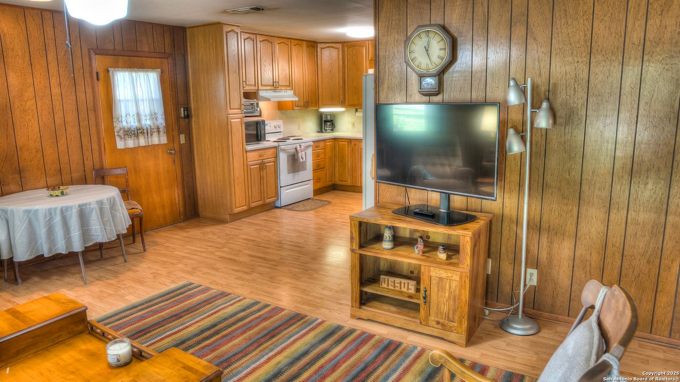 Interior, Kitchen, Wood Texture Flooring, Wooden Walls