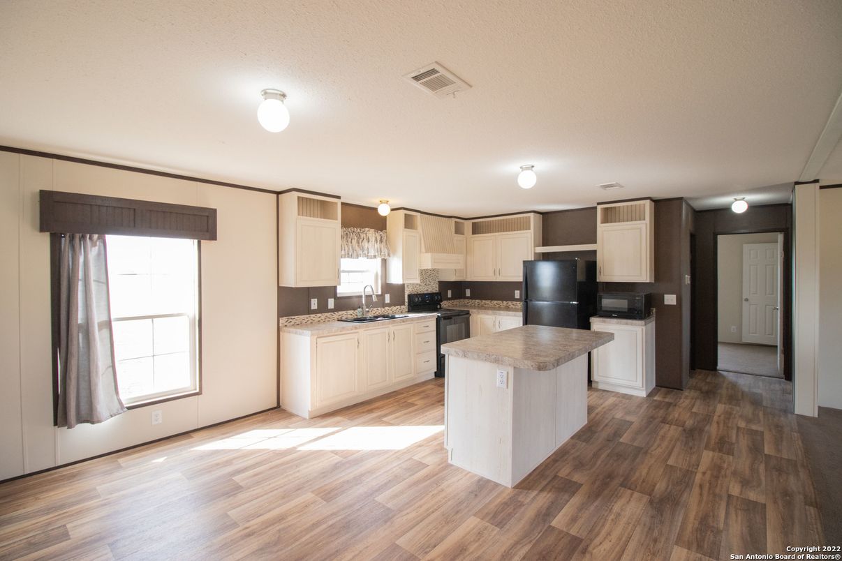 Interior, Kitchen, Wood Texture Flooring