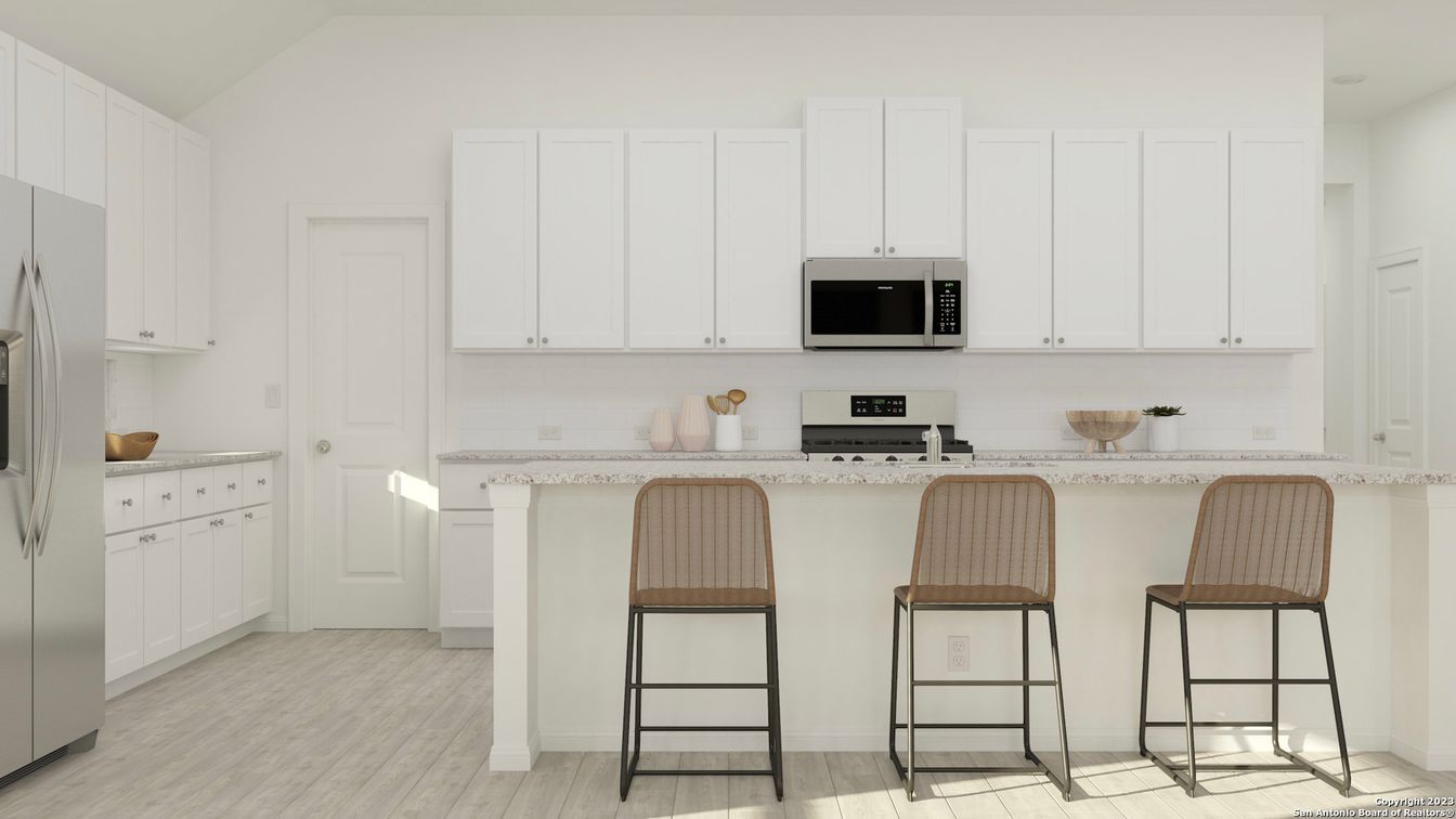 Interior, Kitchen, Wood Texture Flooring