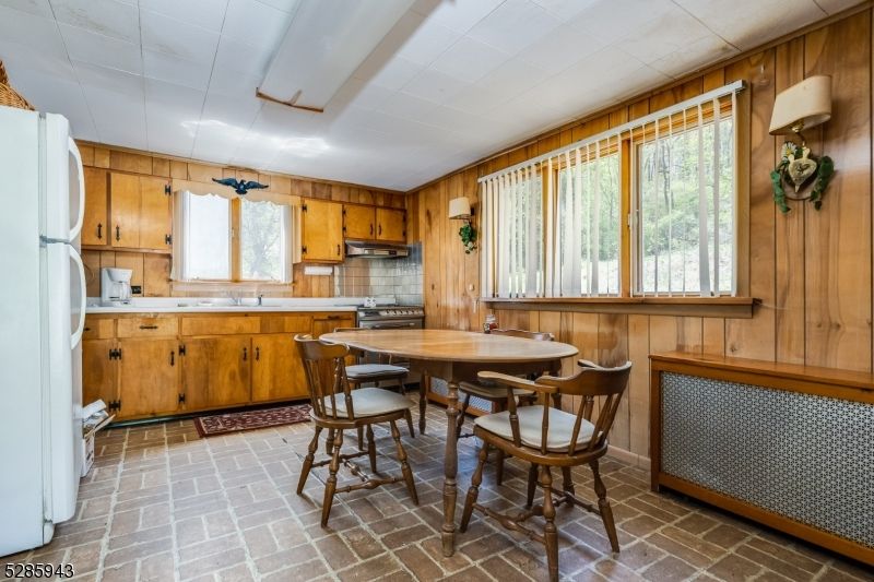 Dining room, Interior, Kitchen, Wooden Walls