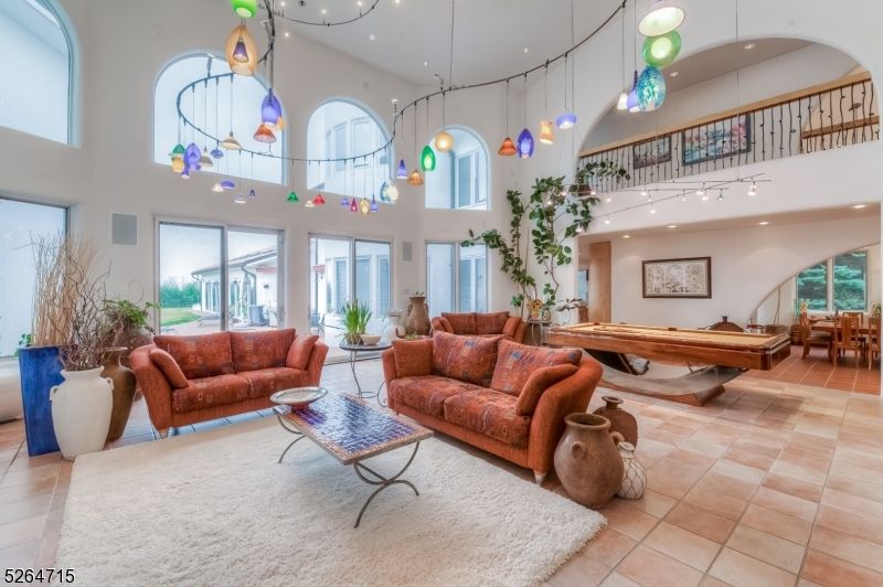 Billiard Table, Game Room, Interior, Living room, Pendant Lights, Recessed Lighting
