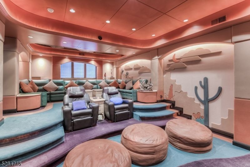 Home Theatre Room, Interior, Projection Screen, Recessed Lighting, Theatre Room