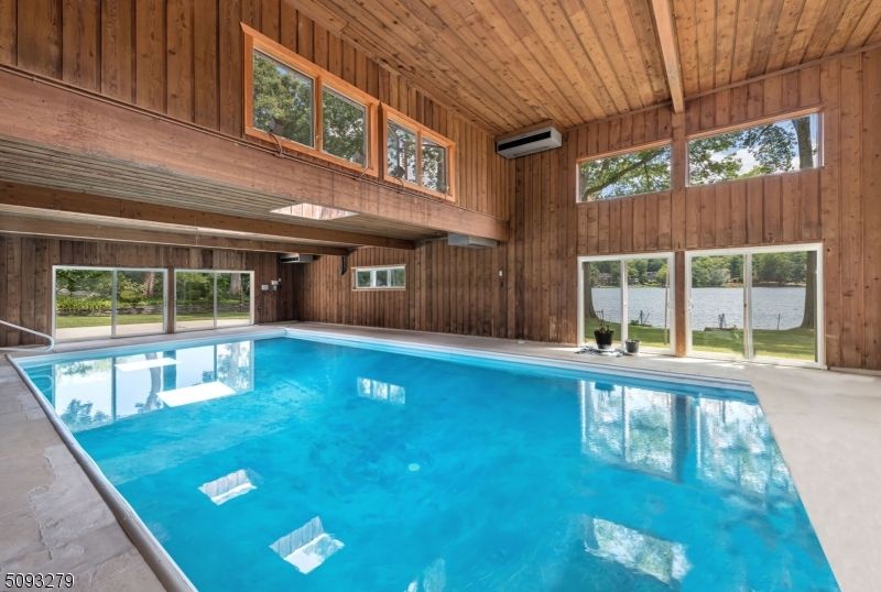 Interior, Pool, Water, Wooden Ceilings, Wooden Walls