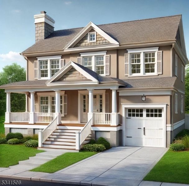 Attached, Exterior, Facade, American Craftsman