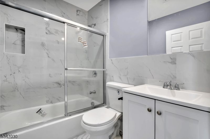 Bathroom, Glass Shower, Interior, Marble Walls