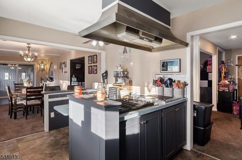 Chandelier, Dining room, Interior, Kitchen, Recessed Lighting