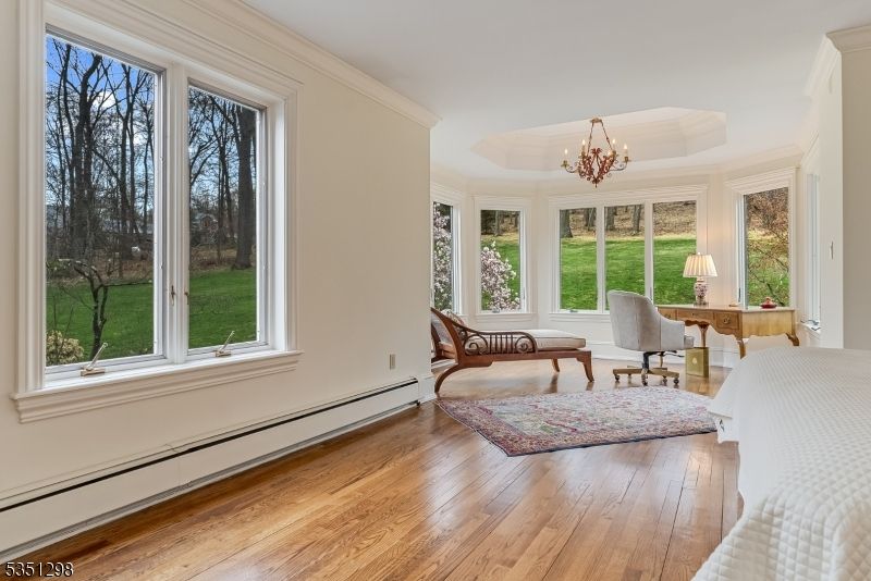 Chandelier, Home Office, Interior, Wood Texture Flooring