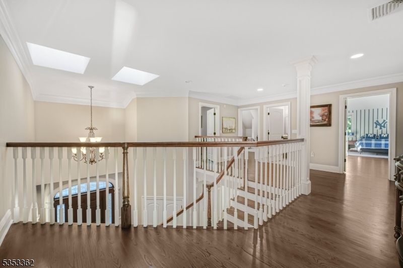 Chandelier, Interior, Recessed Lighting, Wood Texture Flooring