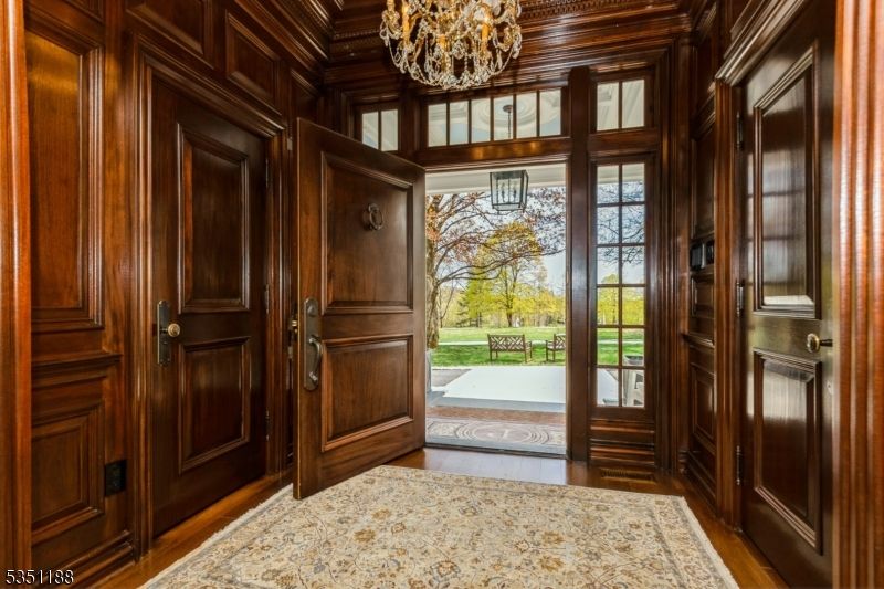 Chandelier, Interior, Pendant Lights, Wood Texture Flooring, Wooden Walls