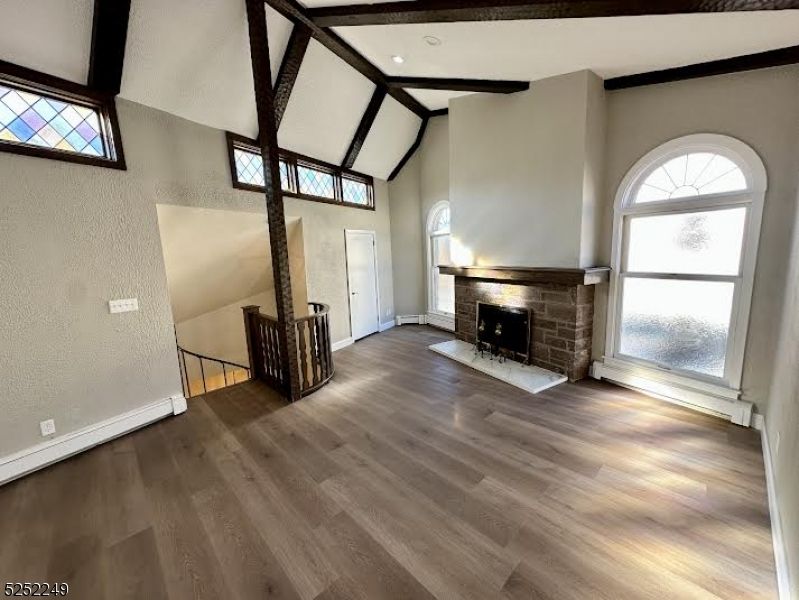 Fireplace, Interior, Wooden Beams, Wood Texture Flooring
