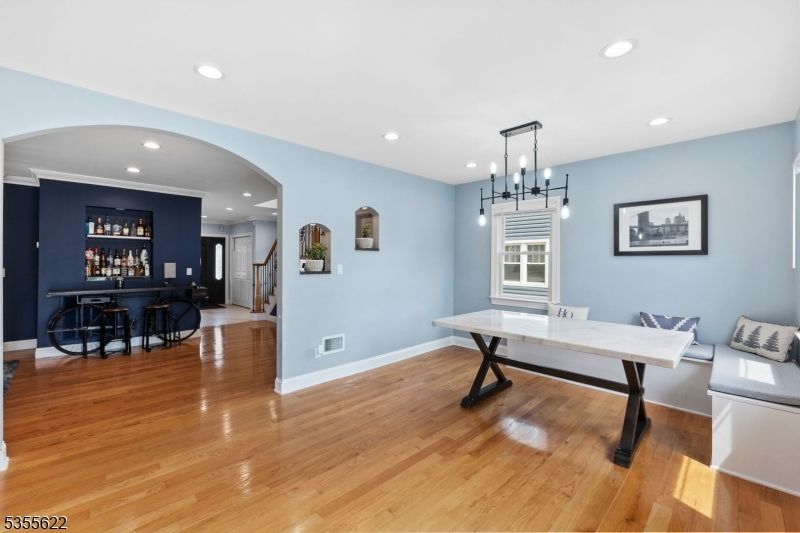 Game Room, Interior, Pendant Lights, Recessed Lighting, Wood Texture Flooring