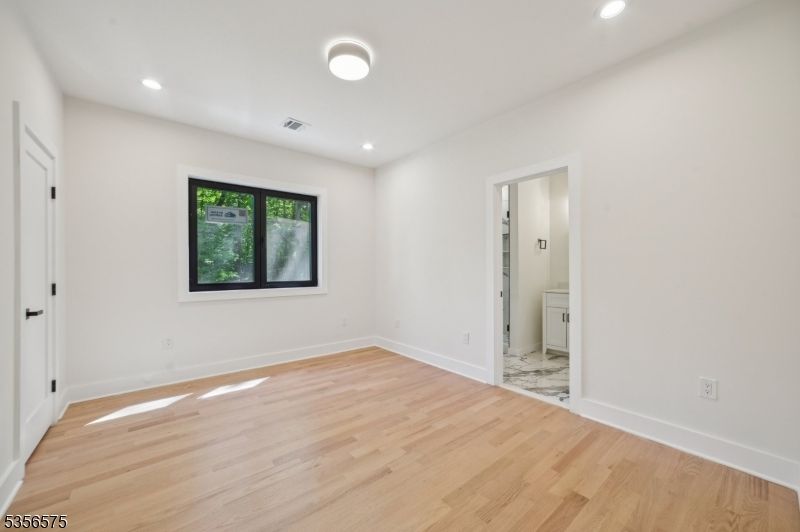 Bathroom, Empty room, Interior, Recessed Lighting, Wood Texture Flooring