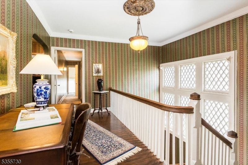 Home Office, Interior, Pendant Lights, Wood Texture Flooring
