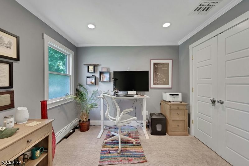 Home Office, Interior, Recessed Lighting