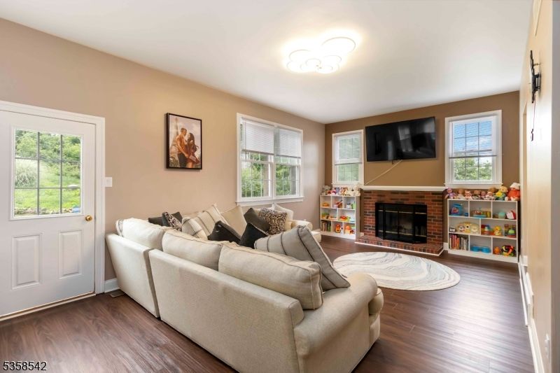 Fireplace, Interior, Living room, Wood Texture Flooring