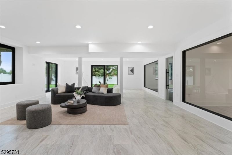 Interior, Living room, Marble, Recessed Lighting
