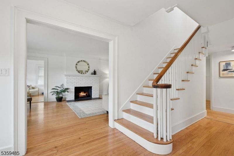Fireplace, Interior, Wood Texture Flooring