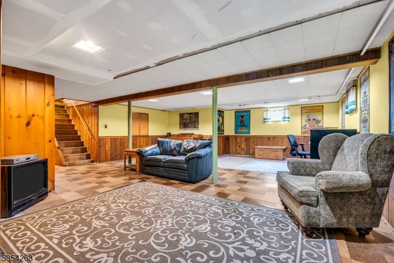 Interior, Living room, Recessed Lighting, Wooden Walls