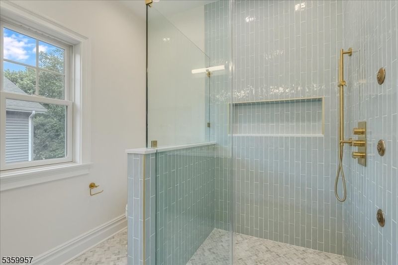 Bathroom, Glass Shower, Interior, Marble