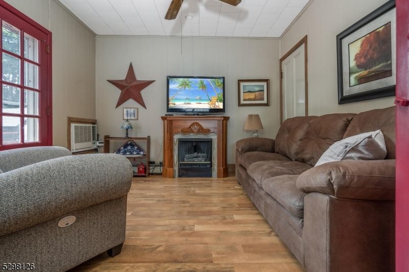 Fireplace, Interior, Living room, Wood Texture Flooring