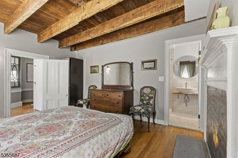 Bedroom, Interior, Wooden Beams, Wooden Ceilings, Wood Texture Flooring