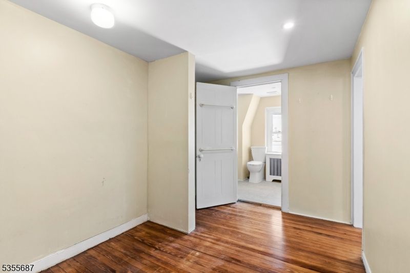 Bathroom, Empty room, Interior, Recessed Lighting, Wood Texture Flooring