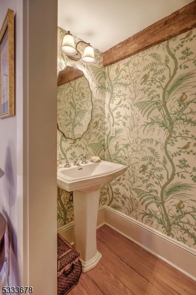 Bathroom, Interior, Wood Texture Flooring