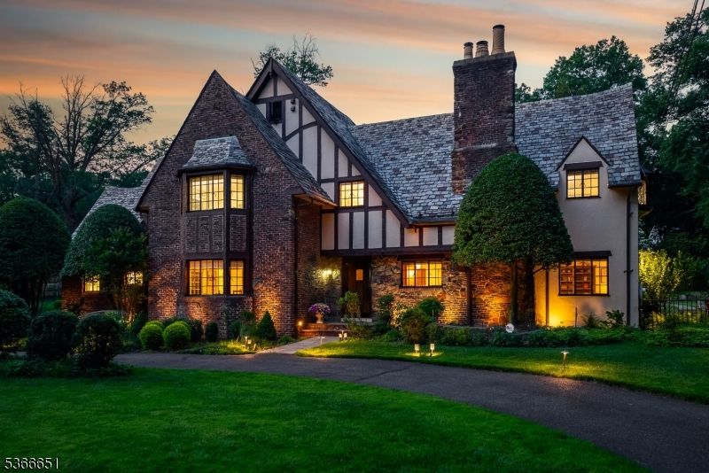 Exterior, Facade, Brick Facade, Tudor Revival