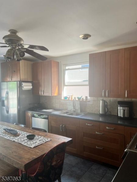 Interior, Kitchen, Stainless Steel Appliances, Tile Countertops