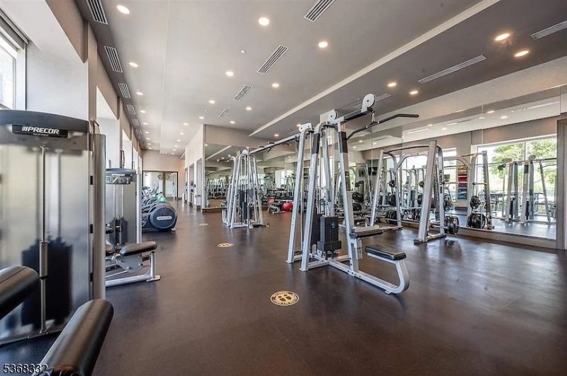 Fitness Equipment, Gym, Interior, Recessed Lighting