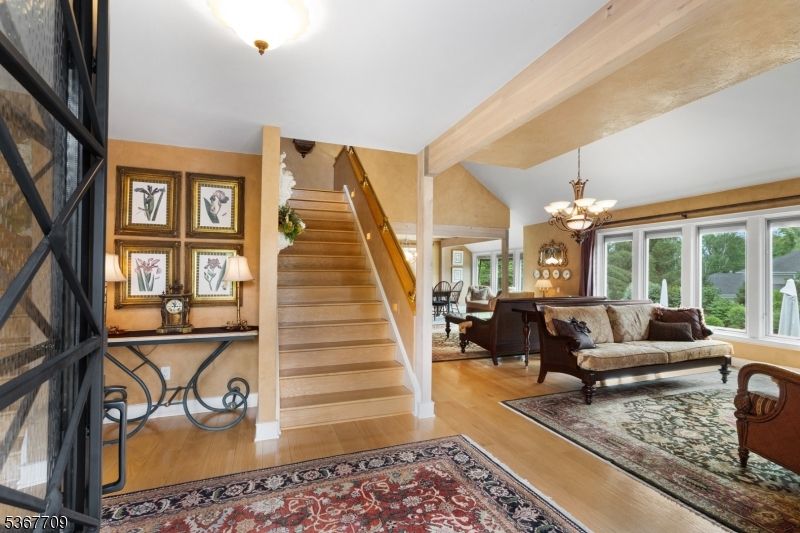 Chandelier, Interior, Wood Texture Flooring