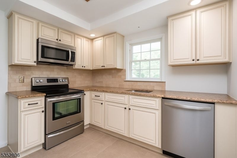 Interior, Kitchen, Recessed Lighting, Stainless Steel Appliances