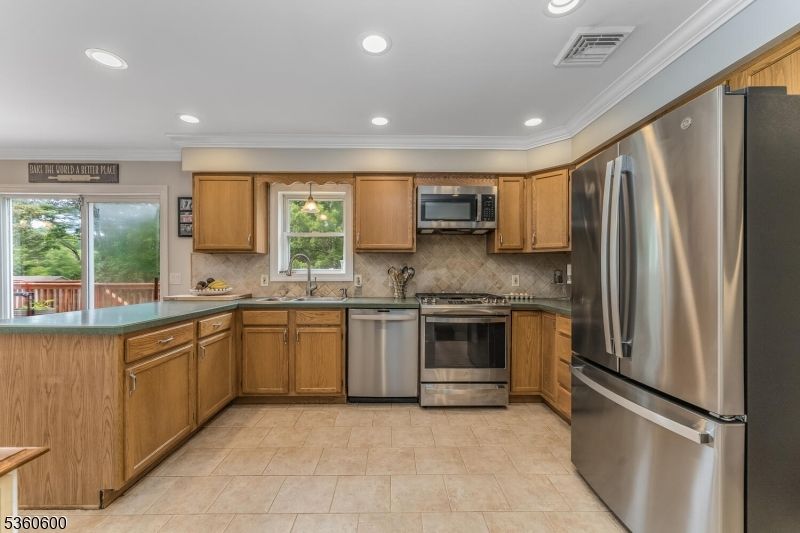 Interior, Kitchen, Recessed Lighting, Stainless Steel Appliances