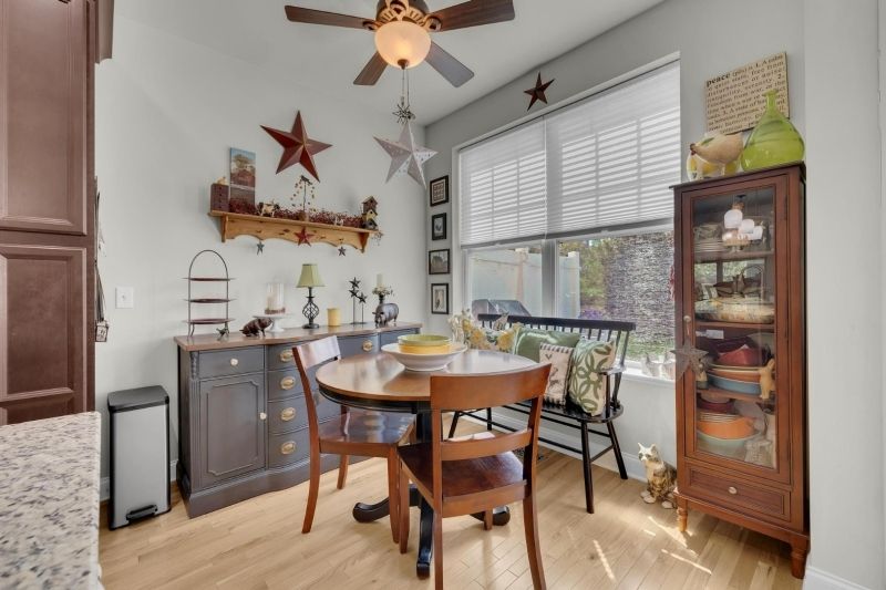 Dining room, Interior, Wood Texture Flooring