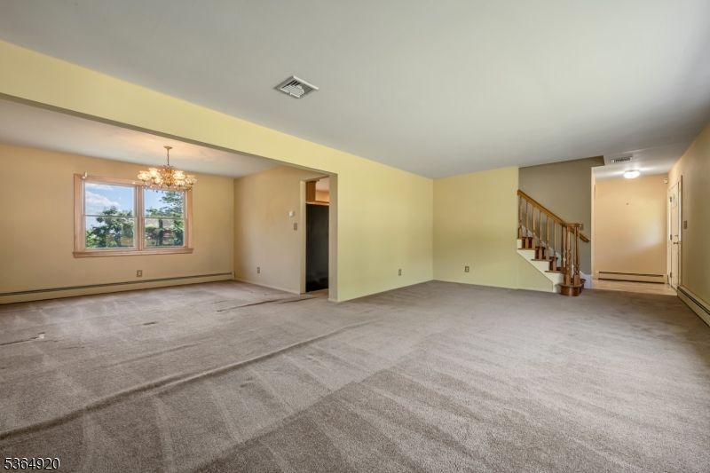 Chandelier, Empty room, Interior