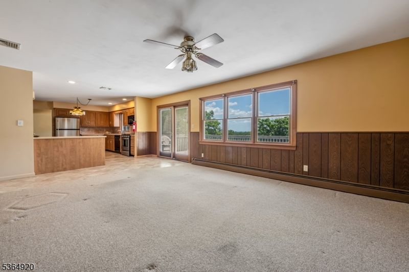 Empty room, Interior, Kitchen, Recessed Lighting