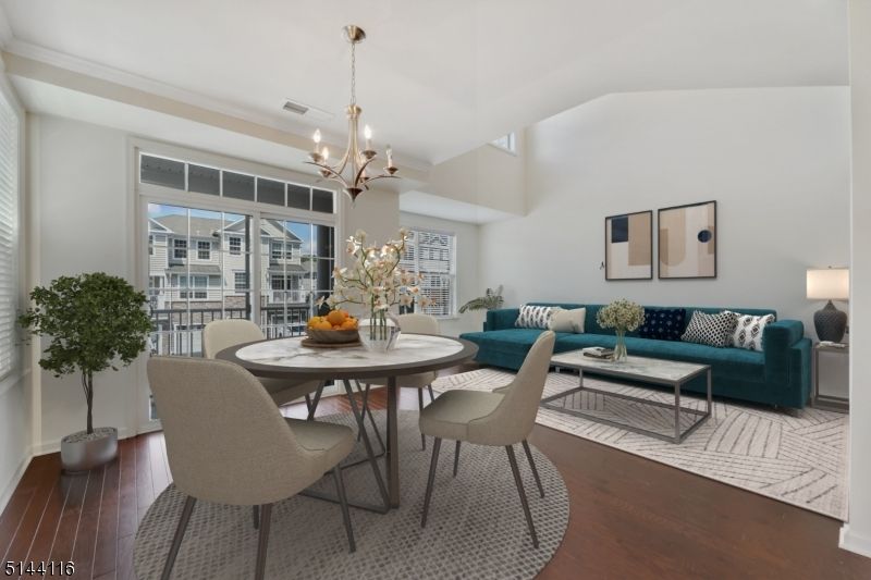 Chandelier, Dining room, Interior, Living room, Wood Texture Flooring