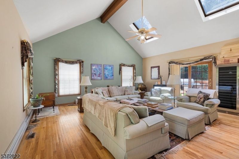 Interior, Living room, Wooden Beams, Wood Texture Flooring