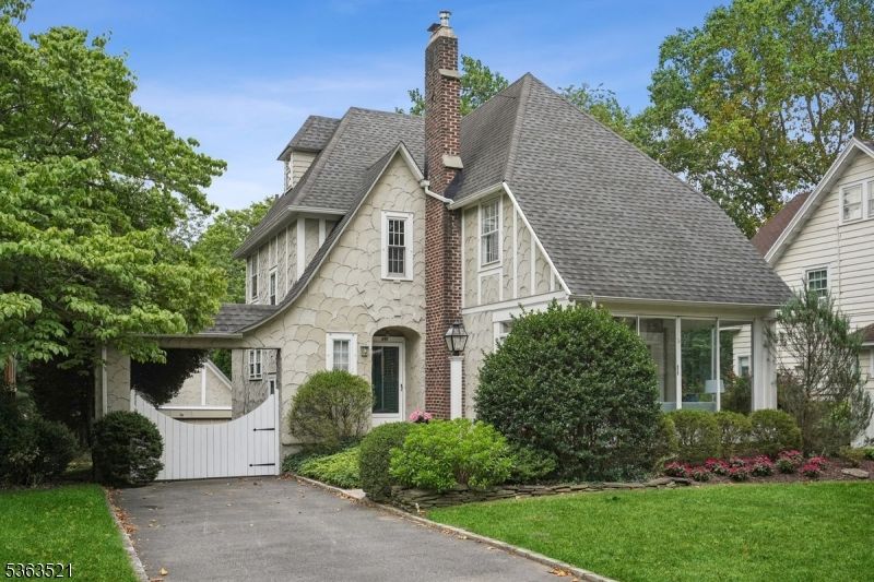 Exterior, Facade, Brick Facade, Tudor Revival
