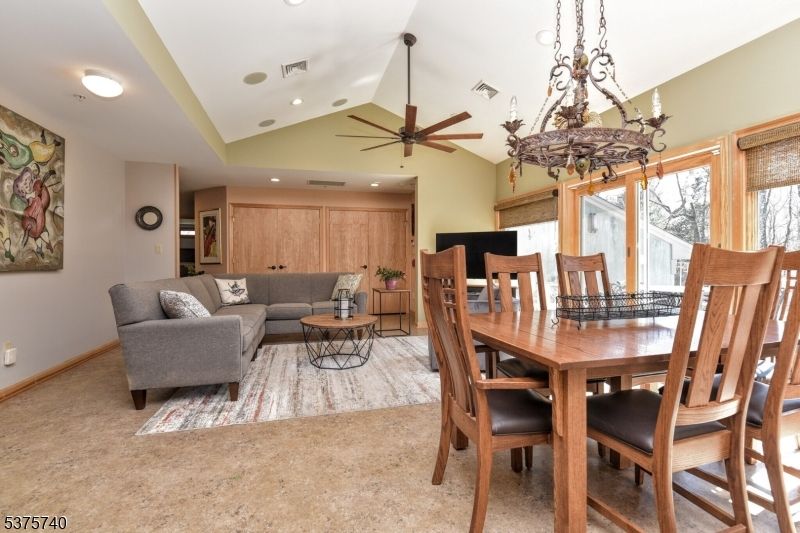 Chandelier, Dining room, Interior, Living room, Recessed Lighting