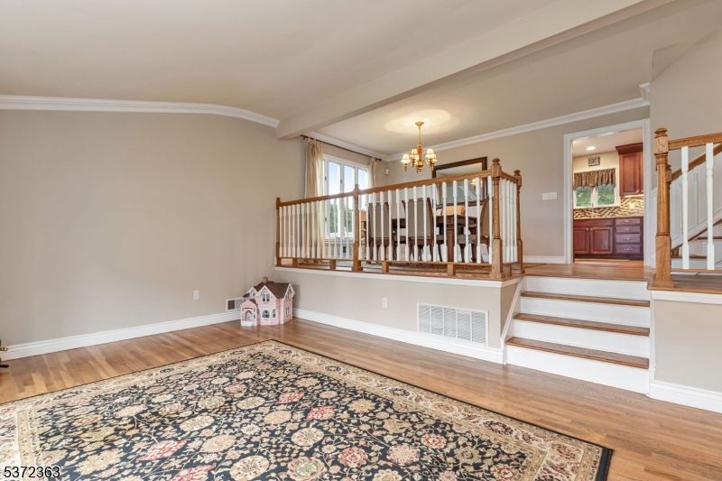 Chandelier, Interior, Recessed Lighting, Wood Texture Flooring