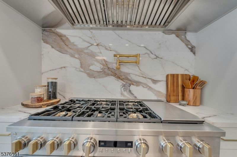Interior, Kitchen, Marble Walls, Stainless Steel Appliances