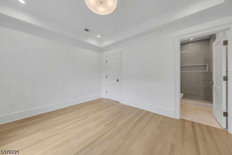 Bathroom, Empty room, Interior, Recessed Lighting, Wood Texture Flooring