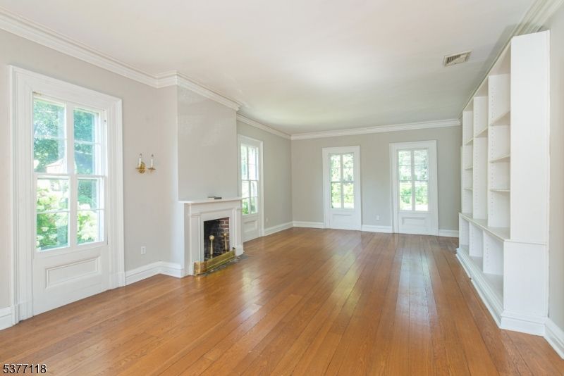 Empty room, Fireplace, Interior, Wood Texture Flooring