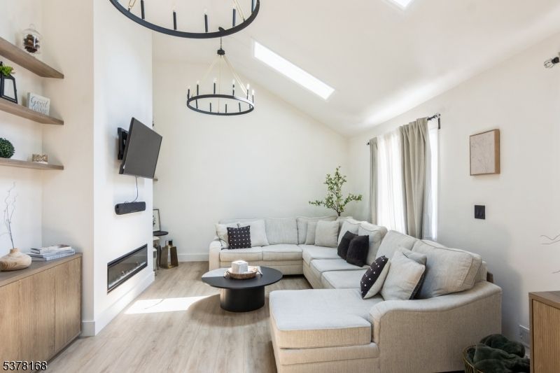 Chandelier, Fireplace, Interior, Living room, Wood Texture Flooring