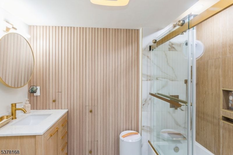 Bathroom, Glass Shower, Interior, Marble Walls
