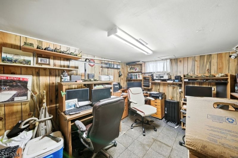 Home Office, Interior, Wooden Walls