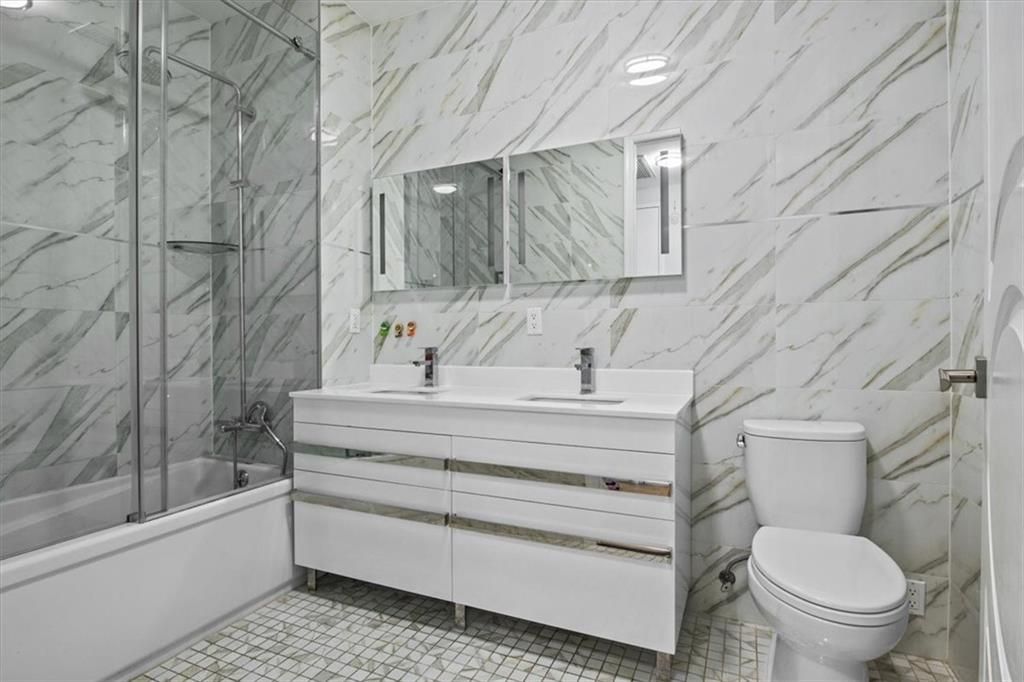 Bathroom, Glass Shower, Interior, Marble Walls