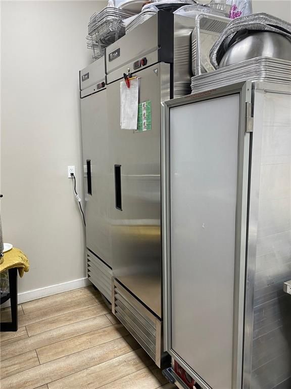 Interior, Stainless Steel Appliances, Wood Texture Flooring