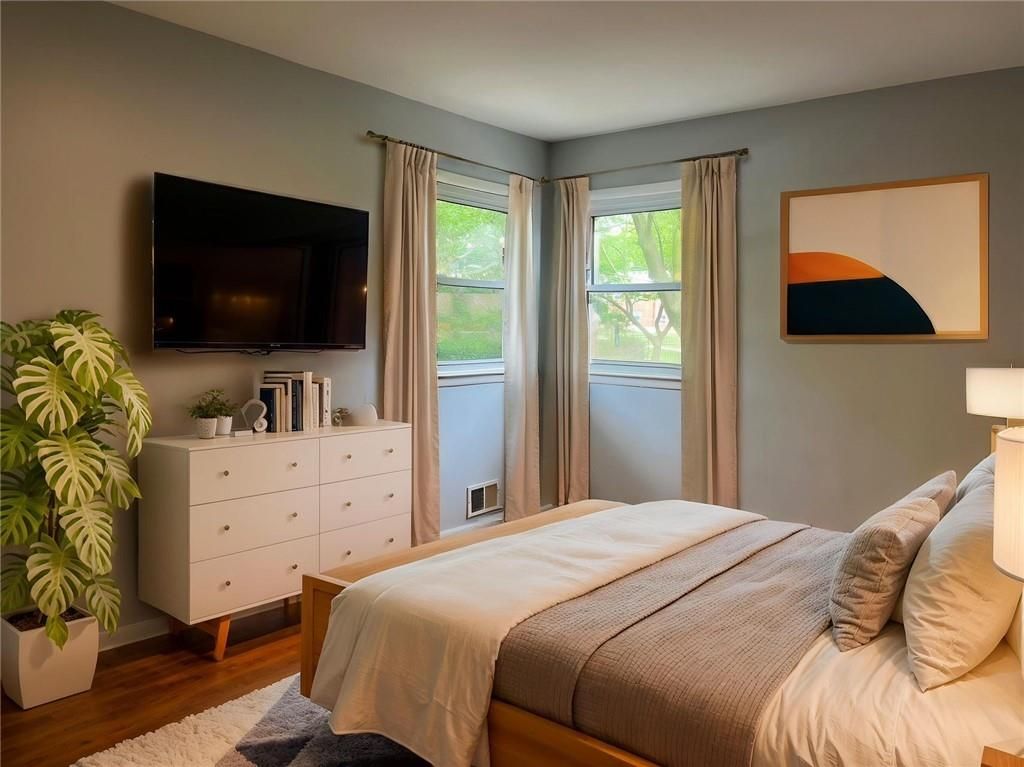 Bedroom, Interior, Wood Texture Flooring